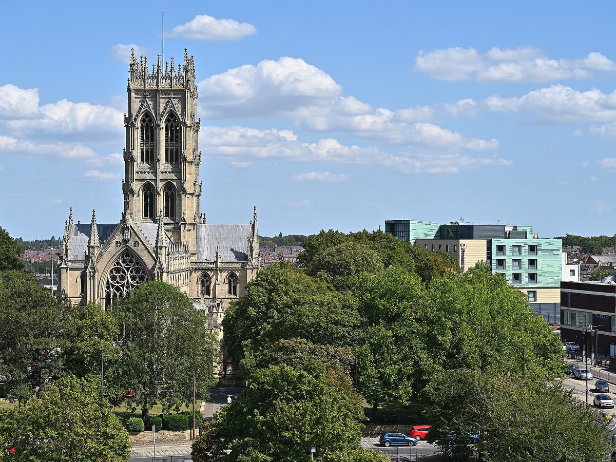 Doncaster Minster and skyline