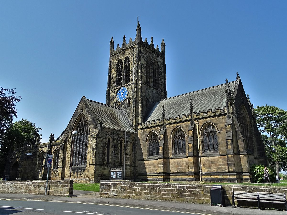 All Saints' Church, Northallerton. Photo by Neil Theasby, CC BY-SA 2.0, via Wikimedia Commons. All Saints' Church, Northallerton