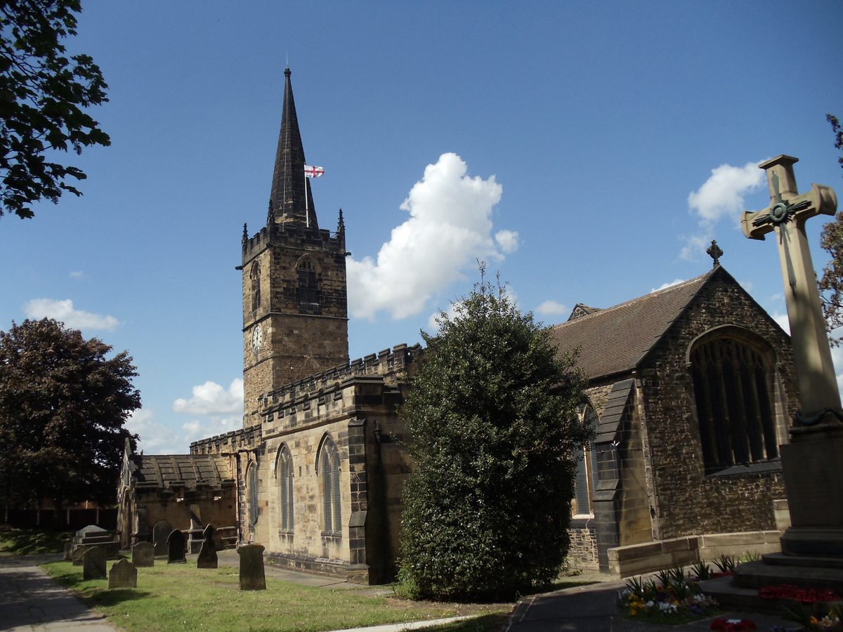 All Saints Church, Wath upon Dearne. Photo by Bill Henderson, CC BY-SA 2.0, via Wikimedia Commons. All Saints Church, Wath upon Dearne